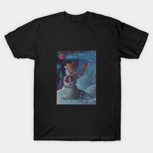 Snowman T-Shirt by ManolitoAguirre1990